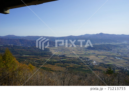 遠野の秋　高清水展望台からの風景 71213755