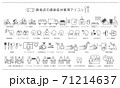 アイコン素材_感染症対策_飲食店  71214637