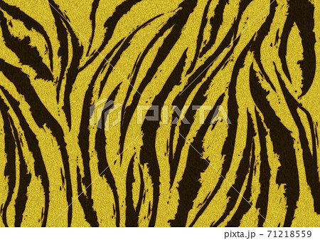 トラ柄 タイガー 背景 模様 テキスタイル イラスト 黄色のイラスト素材