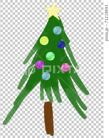 クリスマスツリーのイラスト クリスマスツリーのイラスト 71218691