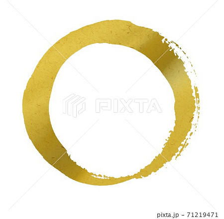 金の丸のイラスト素材