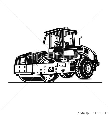 Asphalt Steam Roller Compactor Equipment のイラスト素材 71220912 Pixta