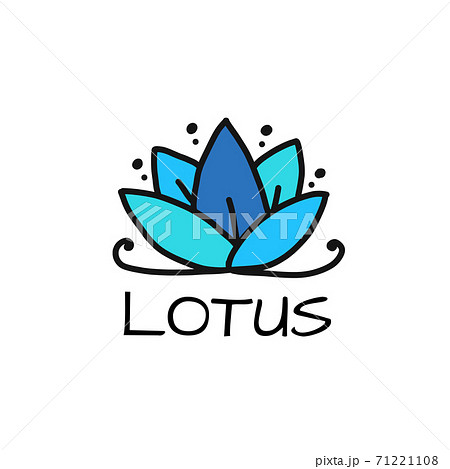 Lotus Logo, simple sketch for your design 71221108