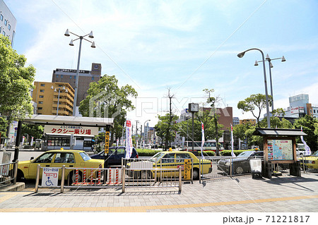 Jr和歌山駅 東口 タクシー乗り場の写真素材