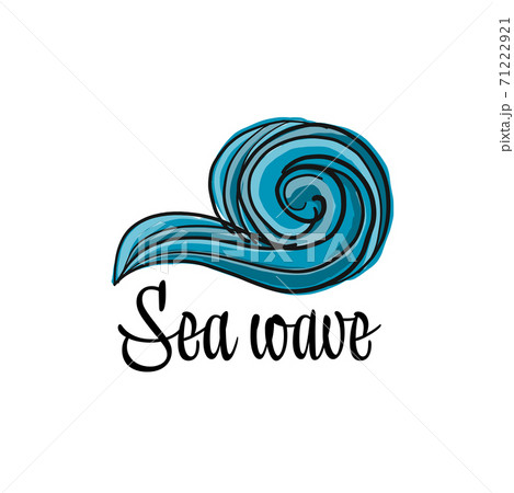 Abstract sea wave for your design Abstract sea wave for your design 71222921