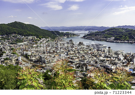 尾道の町並みと尾道水道　広島県尾道市 71223344
