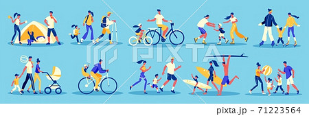 Family Holidays Icon Set 71223564