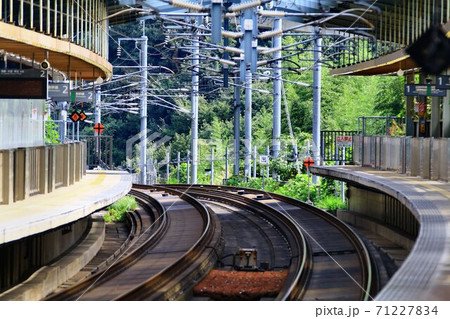 峠の駅『安中榛名』を行き交う北陸新幹線 E7系 峠の駅『安中榛名』を行き交う北陸新幹線 E7系 71227834