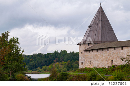 Fortress of Ladoga. It was built in the 12th century 71227891