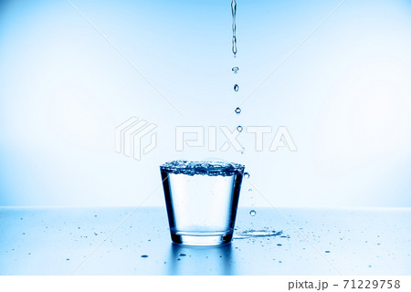 water splashing from glass 71229758