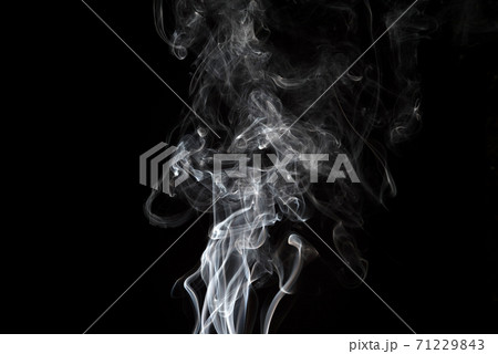 white smoke on black background 71229843