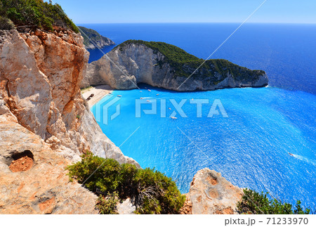 Navagio Beach on Zakynthos Island in Greece 71233970