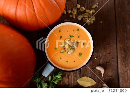 Homemade pumpkin soup Homemade pumpkin soup 71234009