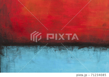 Red and blue grunge colored texture background. 71234085