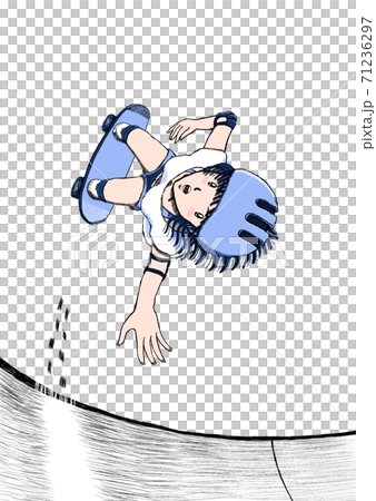 フライハイ・スケボー少女34 71236297