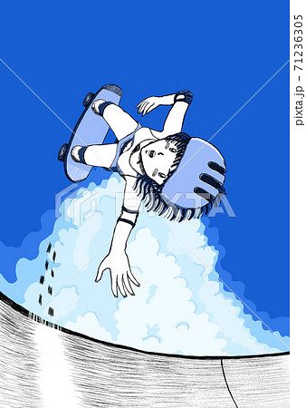 フライハイ・スケボー少女24 71236305