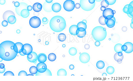 Cgバブル 多数の浮遊する泡の背景素材のイラスト素材
