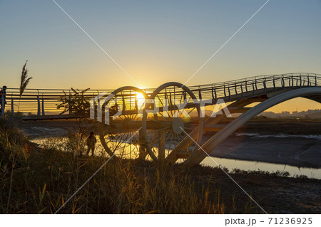 生態公園 始興市 夕焼け 71236925