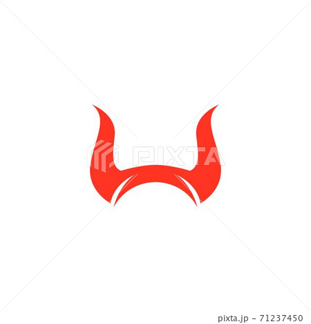 Devil horn Vector icon Devil horn Vector icon 71237450