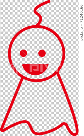 てるてる坊主アイコンイラスト 71240166