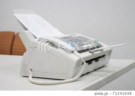 The fax machine for Sending documents in the office The fax machine for Sending documents in the office 71241038