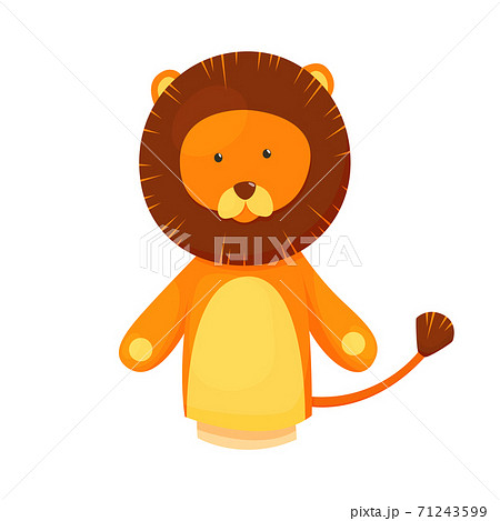Hand or finger puppets play doll lion. Cartoon... - Stock Illustration  [71243599] - PIXTA
