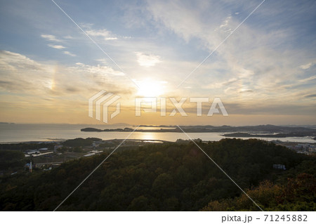 大阜島 風景 夕焼け 71245882