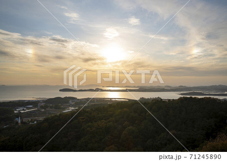 大阜島 風景 夕焼け 71245890