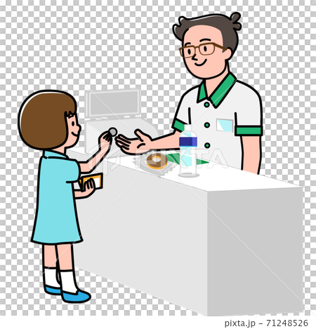 小学生 おつかい レジ イラスト素材のイラスト素材