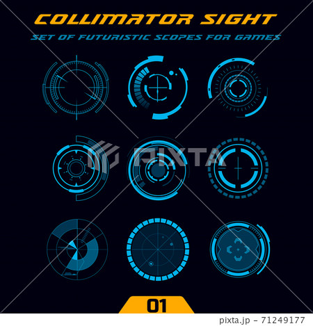 Futuristic HUD, hi-tech weapon scopes for games 71249177