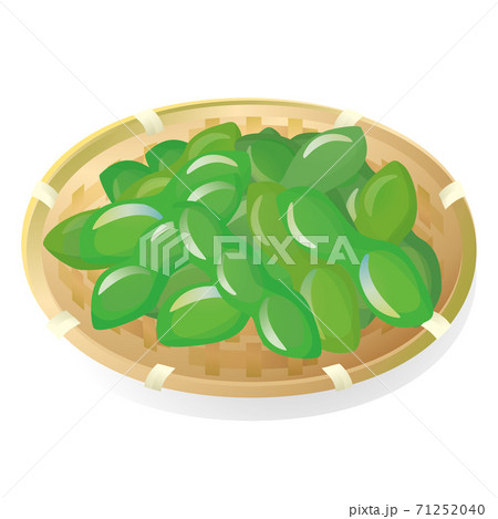 枝豆のイラストのイラスト素材