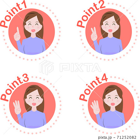 女性 ポイント アイコン 女性 ポイント アイコン 71252082