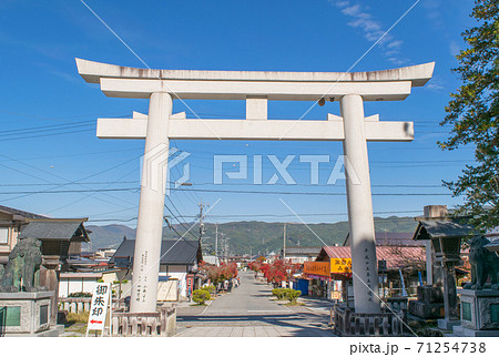 長野県 諏訪大社上社 本宮 北参道 長野県 諏訪大社上社 本宮 北参道 71254738