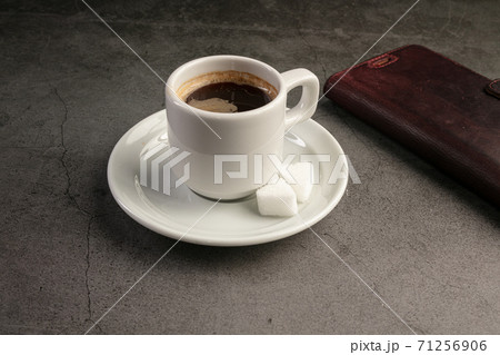 Coffee cup with a telephone Coffee cup with a telephone 71256906