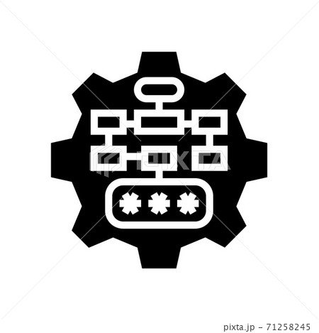 multilevel password glyph icon vector illustration sign multilevel password glyph icon vector illustration sign 71258245