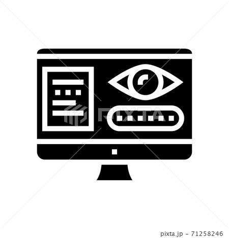 spied password access glyph icon vector illustration spied password access glyph icon vector illustration 71258246