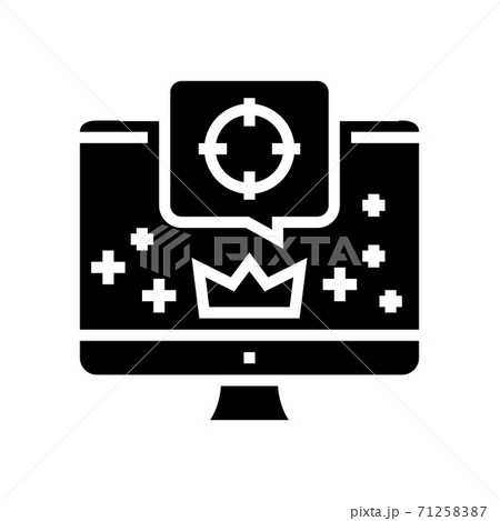 promotion to top glyph icon vector illustration promotion to top glyph icon vector illustration 71258387