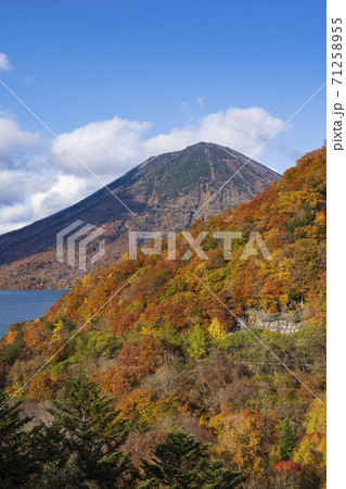 【栃木県】奥日光 秋の中禅寺湖と男体山 71258955