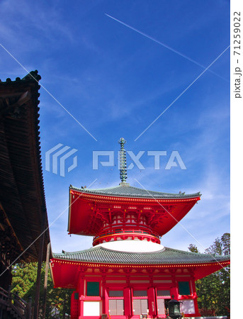 高野山壇上伽藍の根本大塔 71259022