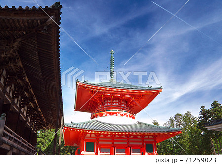 高野山壇上伽藍の根本大塔 71259023