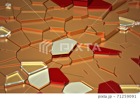 broken golden glass with sharp pieces over background broken golden glass with sharp pieces over background 71259091