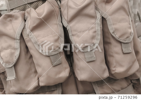 set of bags for military ammunition pouch brown for weapons and ammunition 71259296