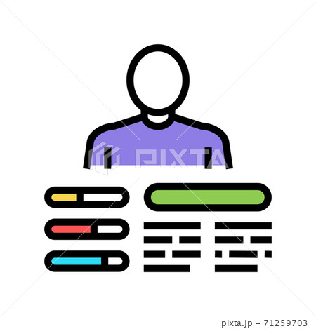 worker skills color icon vector illustration sign 71259703