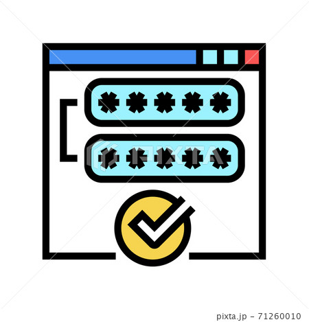 access password accepted color icon vector illustration access password accepted color icon vector illustration 71260010