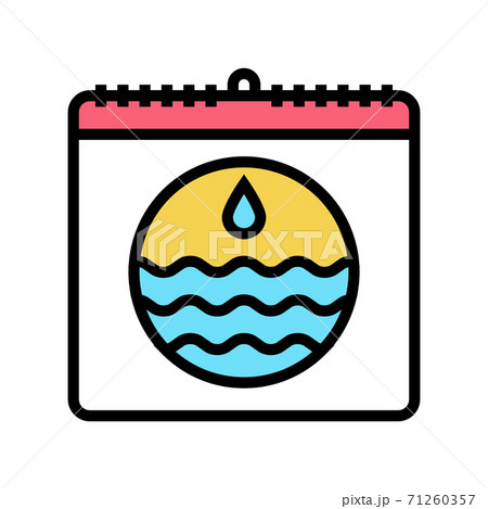 world water day color icon vector illustration world water day color icon vector illustration 71260357