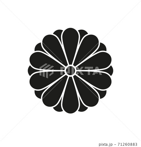 Japanese style design flower Sign, Imperial symbol 71260883