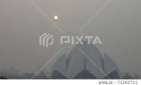 sunset at lotus temple in Delhi, India sunset at lotus temple in Delhi, India 71262731