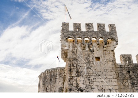 Tower of medieval Kamerlengo fortress of the 15th century in Trogir, Croatia Tower of medieval Kamerlengo fortress of the 15th century in Trogir, Croatia 71262735