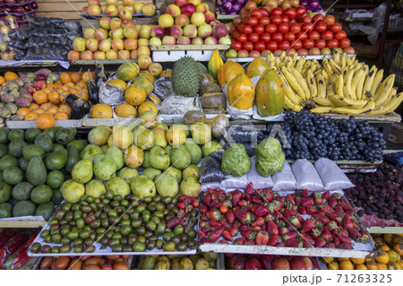 Various fruits for sale at a market Various fruits for sale at a market 71263325
