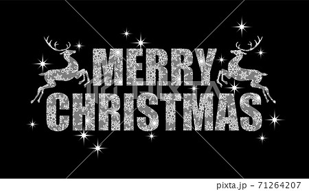 クリスマスシンボル　雪の結晶パターンのロゴ 71264207